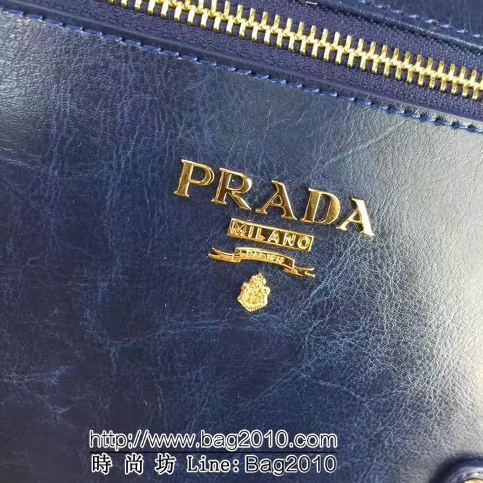 普拉達PRADA原單 PRADA0828原版油臘皮 手提肩背包 PHY1116